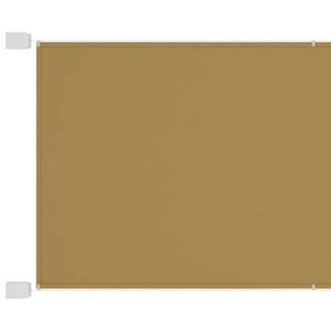 vidaXL Auvent vertical Beige 140x270 cm Tissu oxford