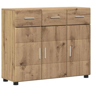 vidaXL Buffet avec étagère FLORIN Chêne artisanal 88 5 x 30 5 x 73 cm