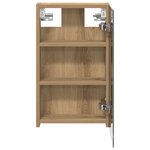 vidaXL Armoire Miroir de Salle de Bain Chêne artisan 30 x 10 5 x 50 cm