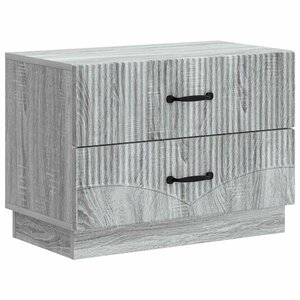 vidaXL Cabinet de chevet avec tiroir Sonoma gris 62 x 34 5 x 44 5 cm