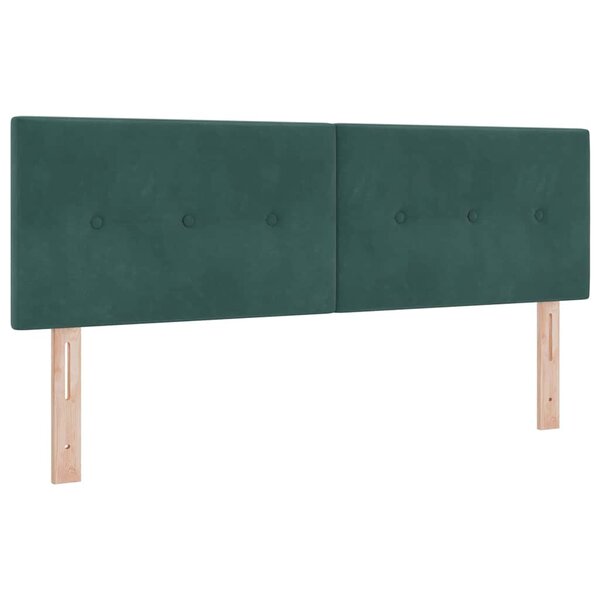 vidaXL Tête de lit avec tête de lit Vert foncé 160 cm Cuir synthétique