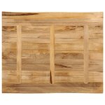 vidaXL Dessus de table bord vivant 110x80x2 5 cm bois de manguier brut