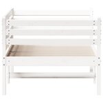 vidaXL Lit de jour sans matelas blanc 90x200 cm bois de pin massif