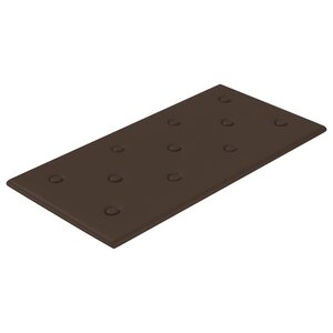 vidaXL Tête de lit murale 12 Pièces Marron 60 x 30 cm Simili cuir
