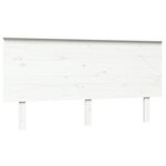vidaXL Tête de lit Blanc 154x6x82 5 cm Bois massif de pin