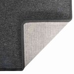 vidaXL Tapis Couloir Gris foncé 80 x 500 cm 100 Polypropylène
