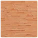 vidaXL Dessus de table 90x90x1 5 cm carré bois massif de hêtre