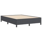 vidaXL Cadre de Lit Gris Foncé 140x200 cm en Tissu Côtelé