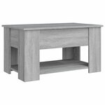 vidaXL Table basse Sonoma gris 79x49x41 cm Bois d'ingénierie