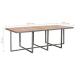 vidaXL Mobilier à dîner extérieur 13Pièces coussins Poly rotin Anthracite