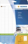 Etiquettes premium, 25 feuilles a4 48,5 x 25,4 mm, blanc herma