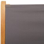 vidaXL Chaises inclinables de jardin lot de 6 tissu et bois massif