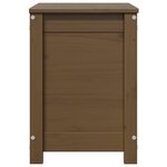 vidaXL Boîte de rangement Marron miel 60x32x45 5 cm Bois massif de pin