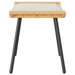 vidaXL Tabouret de Jardin 2 Pièces Nature 50 x 40 x 45cm Acier