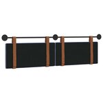vidaXL Tête de lit suspendue Bleu denim PU antique
