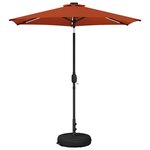 vidaXL Parasol de jardin avec lumières LED et base 230 x 230 cm