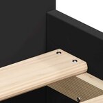 vidaXL Cadre de lit sans matelas noir 90x200 cm