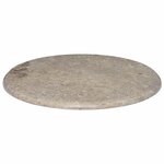 vidaXL Dessus de table Gris Ø60x2 5 cm Marbre