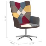 vidaXL Chaise de relaxation Patchwork Tissu