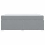 vidaXL Cadre de lit Gris clair 180 x 200 cm tissu