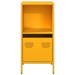 vidaXL Buffet jaune moutarde 35x39x73 5 cm acier laminé à froid