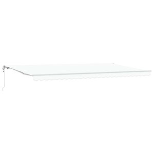 vidaXL Auvent Rétractable 600 × 300 cm Blanc