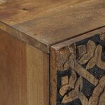 vidaXL Buffet Marron 90 x 33 5 x 75 cm Bois de mangue massif