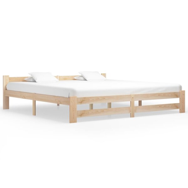 vidaXL Cadre de lit Bois de pin massif 200x200 cm