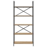 vidaXL Étagère chêne artisanal 80 x 30 x 183 cm Bois d'ingénierie