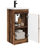 vidaXL Meuble de salle de bain avec évier Bois ancien