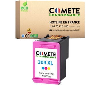 304XL - 1 cartouche compatible pour HP 304 XL - 1 couleur - COMETE
