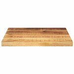 vidaXL Dessus de table 50x50x2 5 cm carré bois massif de manguier brut