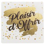 Étiquette cadeau adhésive plaisir d'offrir ø 30 mm (lot de 500)