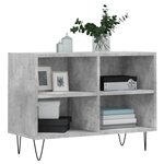 vidaXL Meuble TV gris béton 69 5x30x50 cm bois d'ingénierie