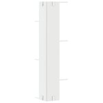 vidaXL Étagère d'angle murale blanc 36 5x36 5x140 cm bois d'ingénierie