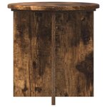 vidaXL Support de Plante 2 pièces Chêne fumé 40 x 40 x 40 cm