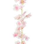 vidaXL Guirlandes de fleurs de Noël 6 Pièces rose clair 180 cm