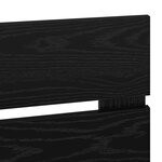 vidaXL Tête de lit Chêne noir 150 cm Bois d'ingénierie