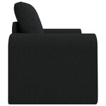 vidaXL Sofa lit 2-en-1 noir 98x71x83 cm tissu