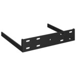vidaXL Étagères d'angle flottantes 2Pièces noir brillant 25x25x3 8cm MDF