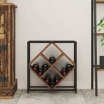 vidaXL Étagère à vin Bois ancien 51 x 18 x 52 5 cm Bois d'ingénierie