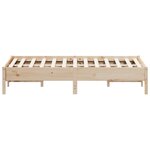 vidaXL Cadre de lit sans matelas 140x190 cm bois de pin massif
