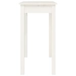 vidaXL Table console Blanc 80x40x75 cm Bois massif de pin