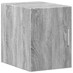 vidaXL Armoire de rangement mince sonoma gris 30x42 5x225 cm