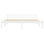 vidaXL Cadre de lit sans matelas blanc bois de pin massif 160x200 cm