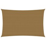 vidaXL Voile d'ombrage 160 g/m² Taupe 4x6 m PEHD