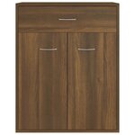 vidaXL Buffet Chêne marron 60x30x75 cm Bois d'ingénierie