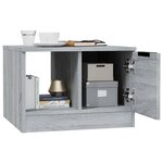 vidaXL Table basse sonoma gris 50x50x36 cm bois d'ingénierie