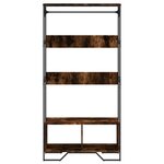 vidaXL Armoire chêne fumé 90x50x180 cm bois d'ingénierie