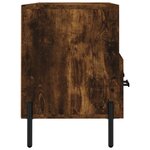vidaXL Meuble TV chêne fumé 102x36x50 cm bois d'ingénierie